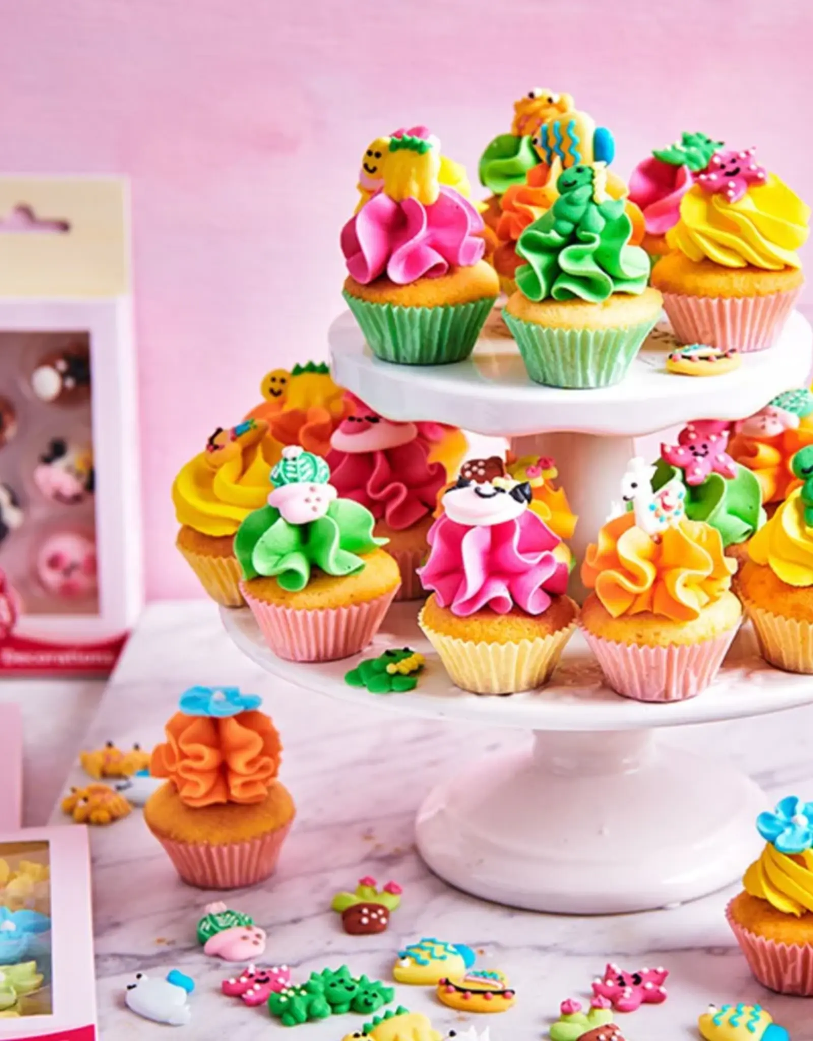 FunCakes FunCakes Suikerdecoratie Hart Rood Set/8