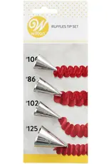 Wilton Wilton Decorating Tip Set Ruffles #86, #100, #102, #125