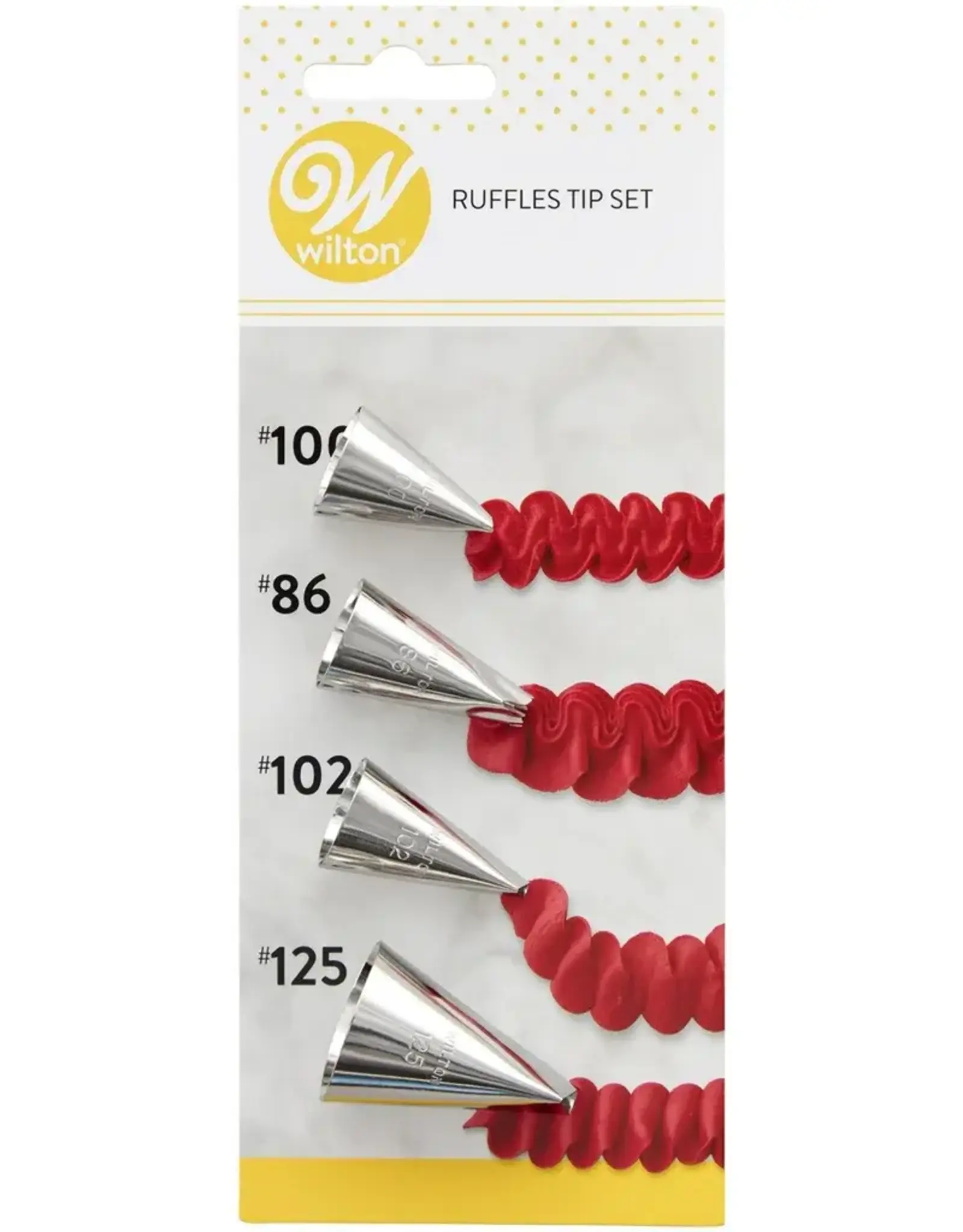 Wilton Wilton Decorating Tip Set Ruffles #86, #100, #102, #125