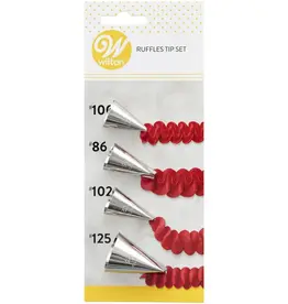 Wilton Wilton Decorating Tip Set Ruffles #86, #100, #102, #125