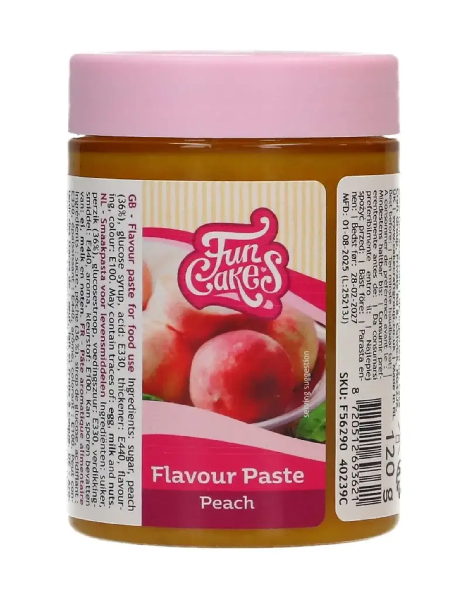 FunCakes FunCakes Smaakpasta Perzik 120 g