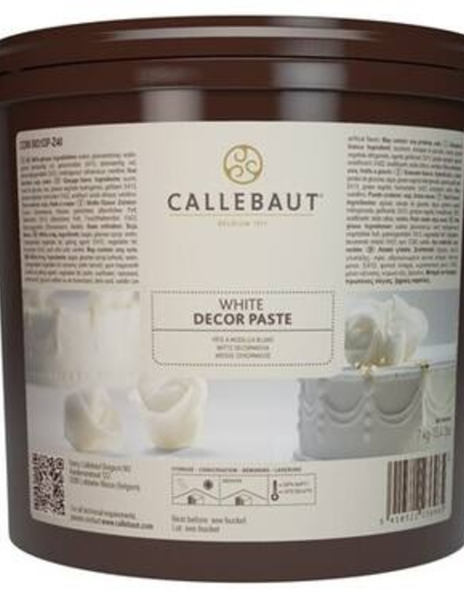 Callebaut Massa Ticino Tropic Fondant 7 kg Wit van Callebaut