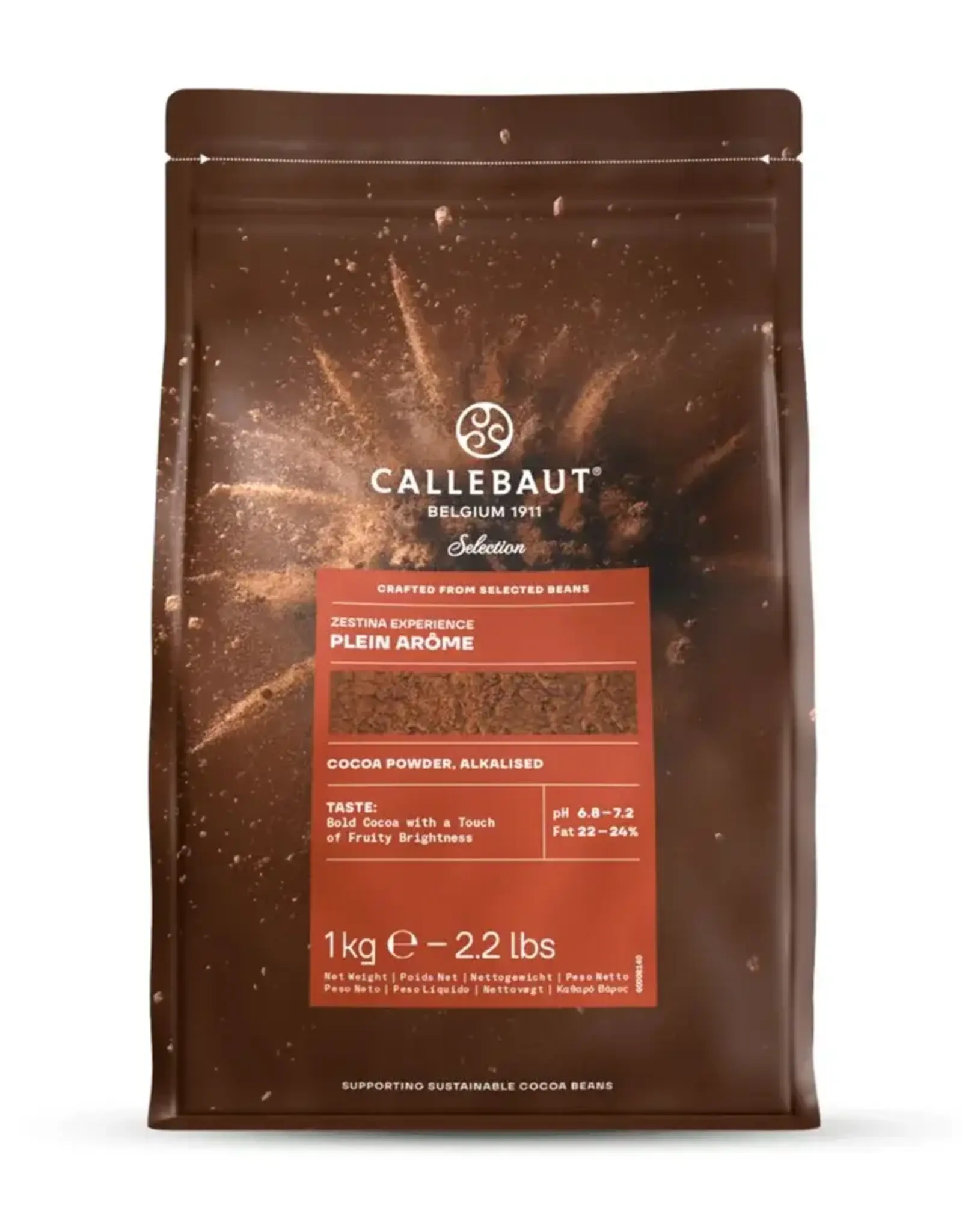 Callebaut Cacao Barry Zestina Plein Arôme Cacaopoeder (100%) 1kg