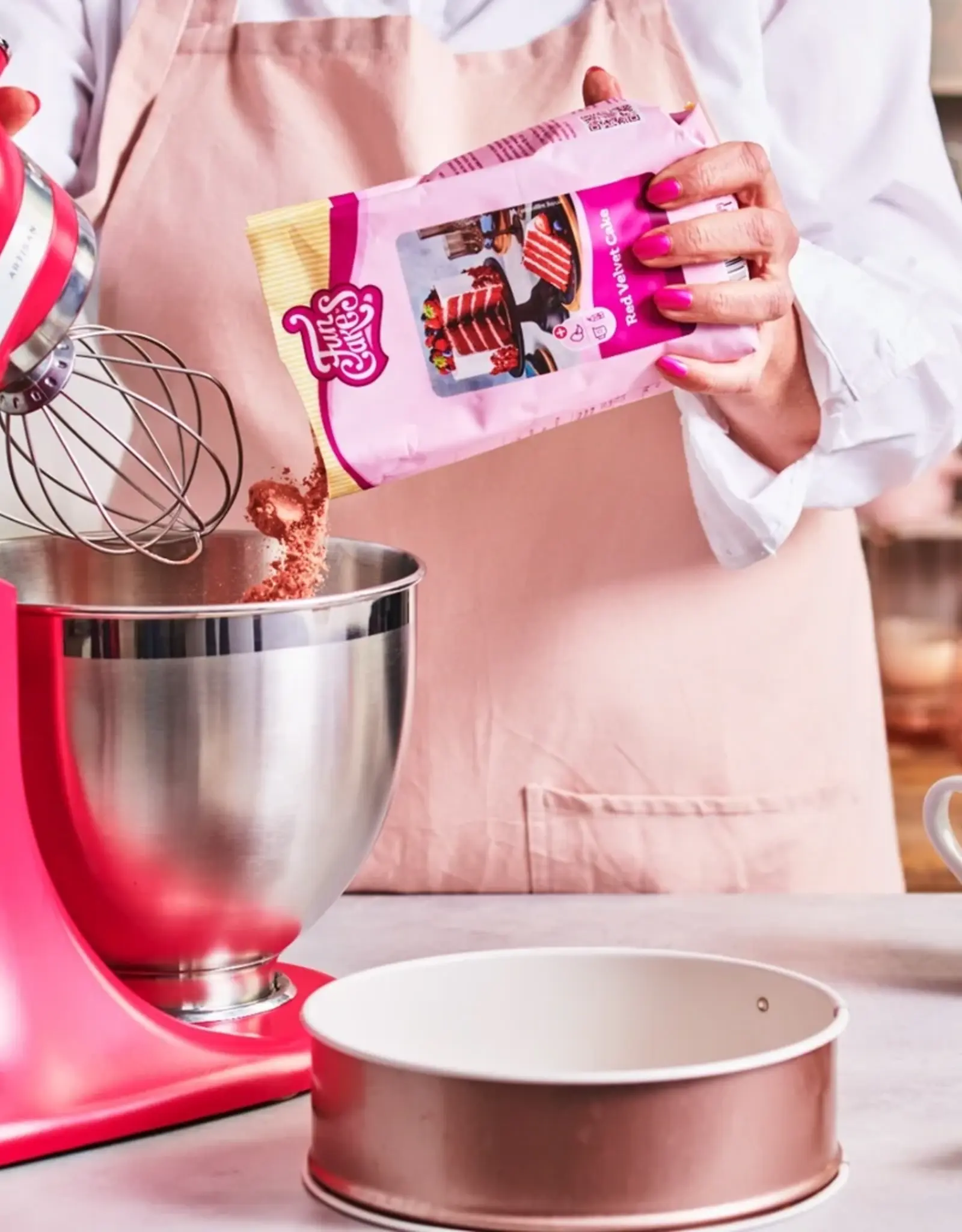 FunCakes FunCakes Mix voor Red Velvet Cake 4 kg