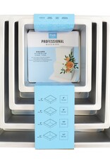 PME PME Extra Diepe Vierkante Bakvorm Set/4