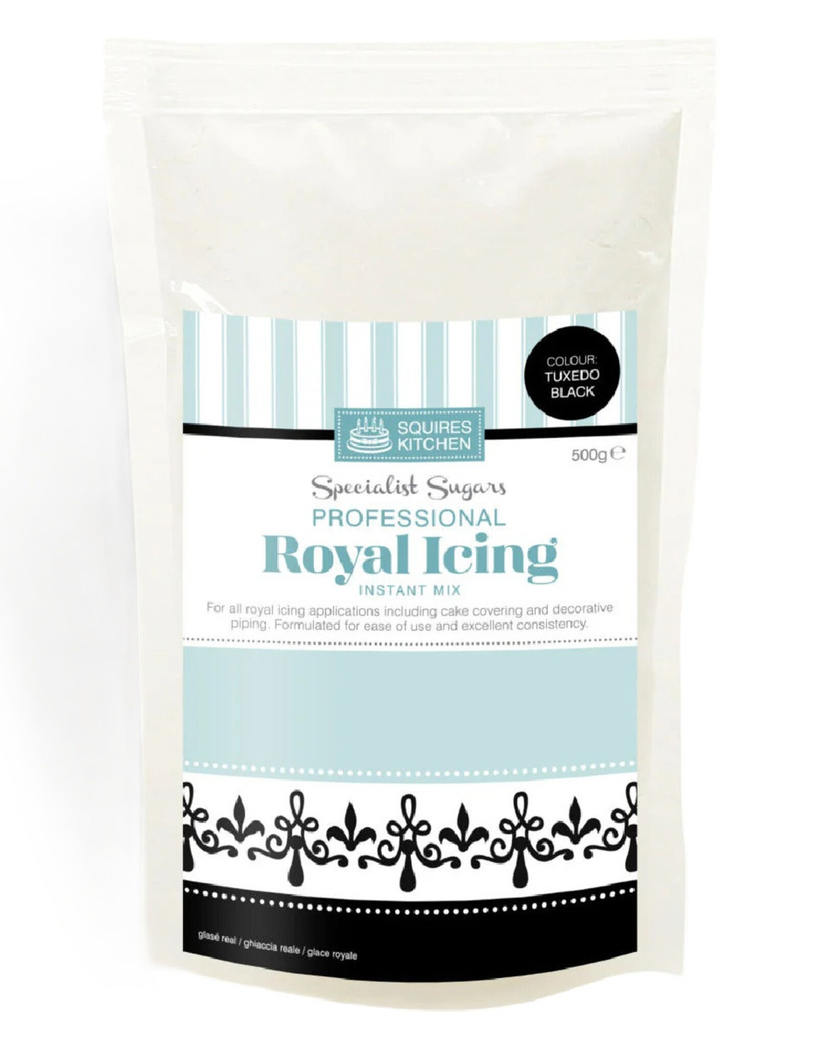 Squires Kitchen Squires Kitchen Royal Icing Tuxedo Black 500g