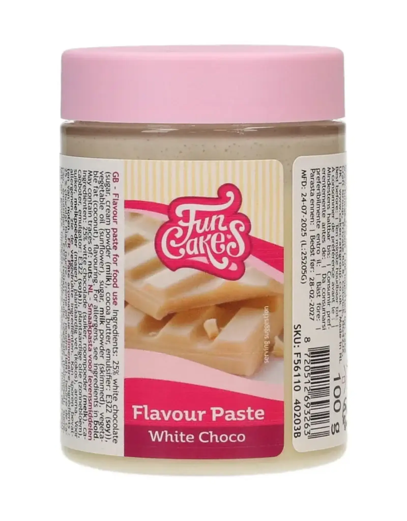 FunCakes FunCakes Smaakpasta Witte Choco 100 g