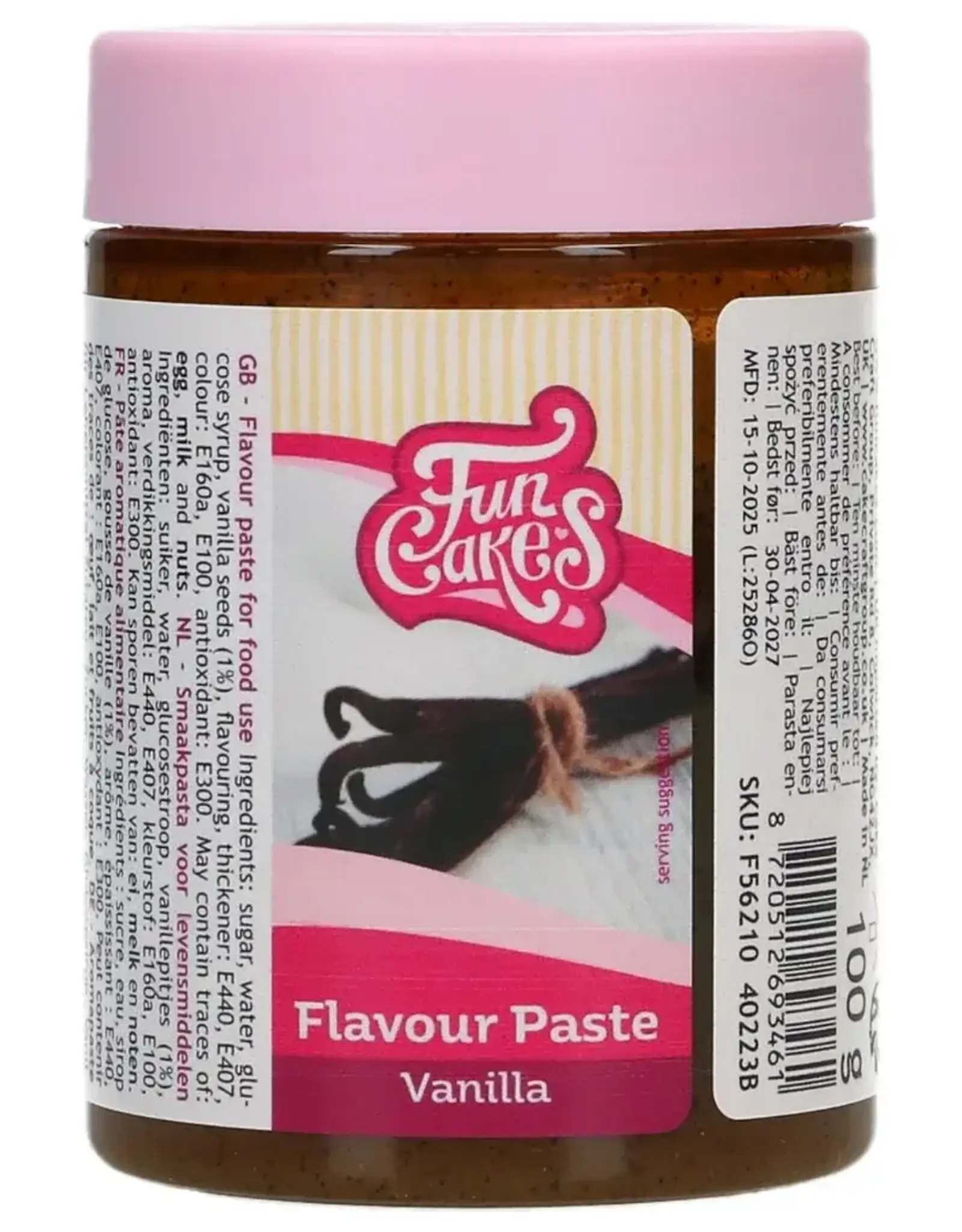 FunCakes FunCakes Smaakpasta Vanille 100 g