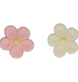 FunCakes Fondant Decoraties Madeliefjes Wit Roze set/12