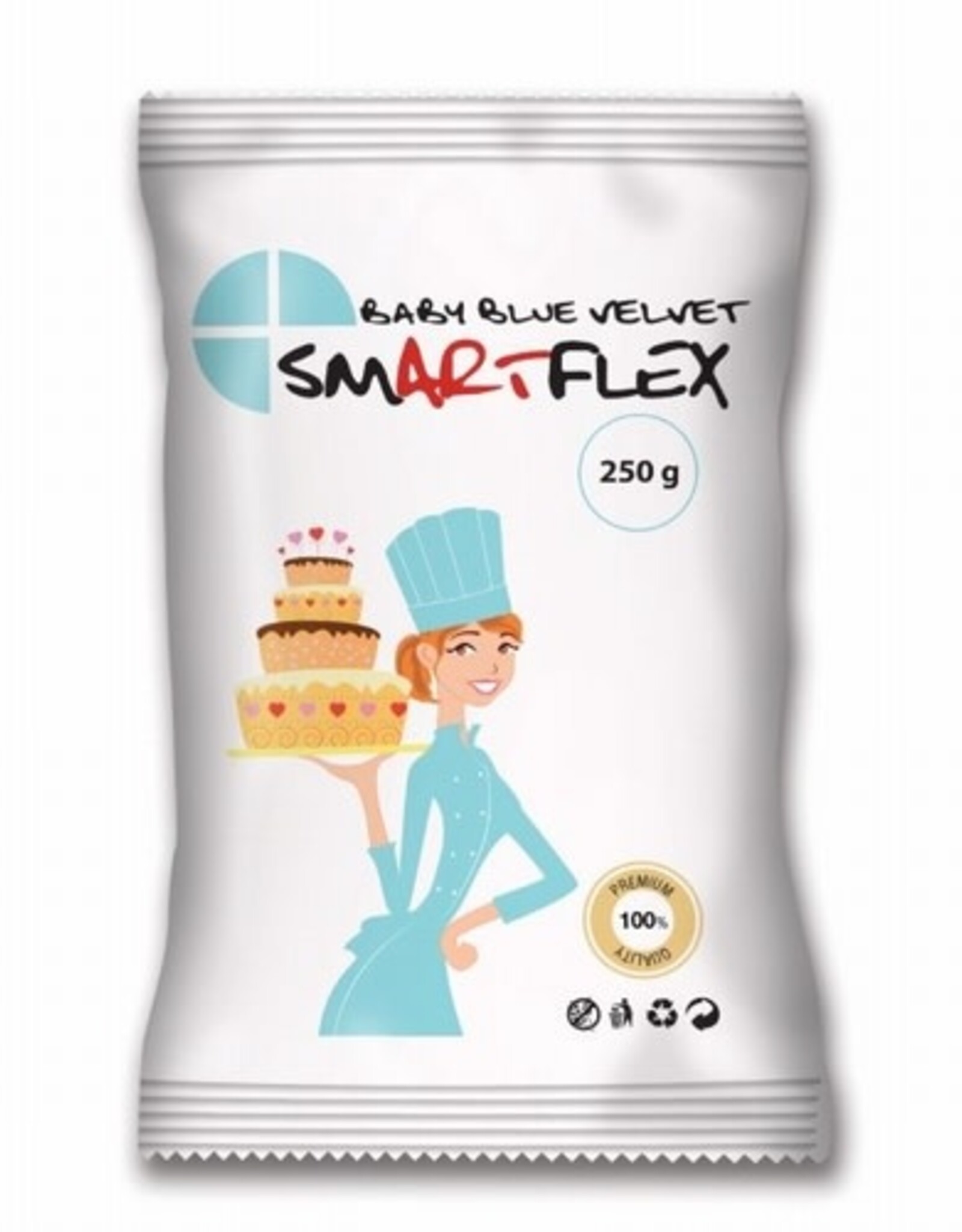 Smartflex SmartFlex Fondant Baby Blue Velvet 250g