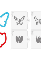 Decora Decora Uitstekers en Stencils Spring/Lente Set/6