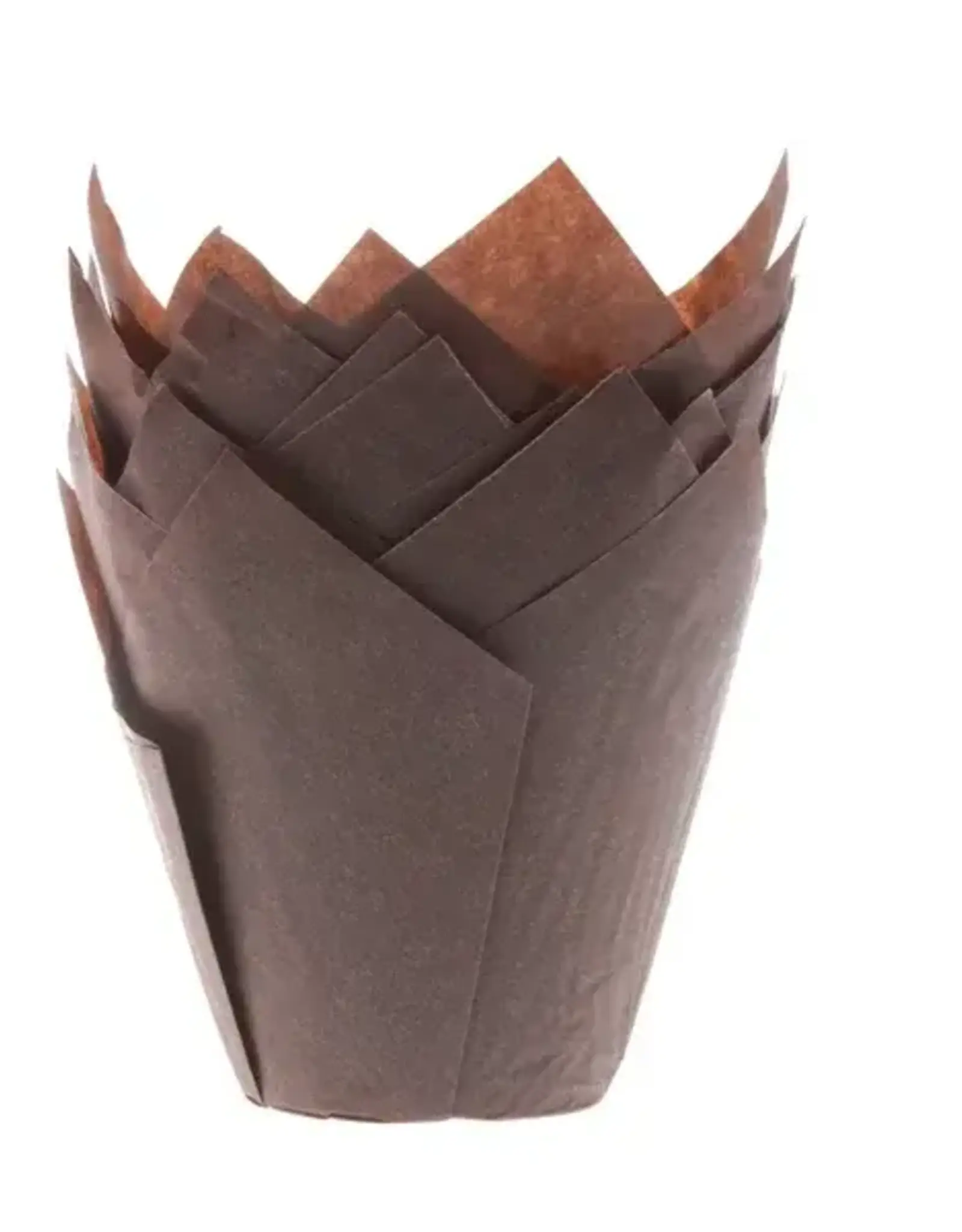 House of Marie House of Marie Muffin Cups Tulp Bruin pk/36