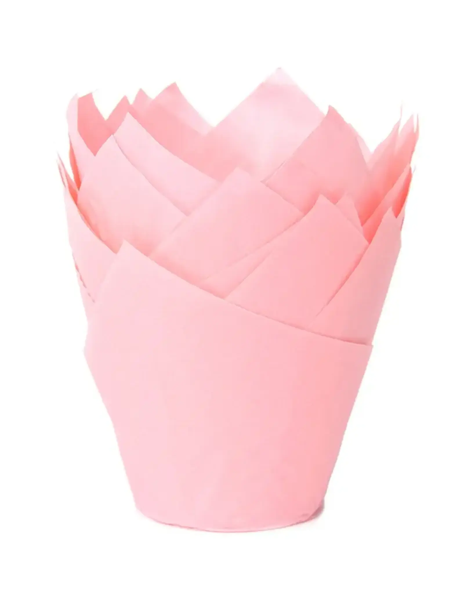 House of Marie House of Marie Muffin Cups Tulp Baby Roze pk/36