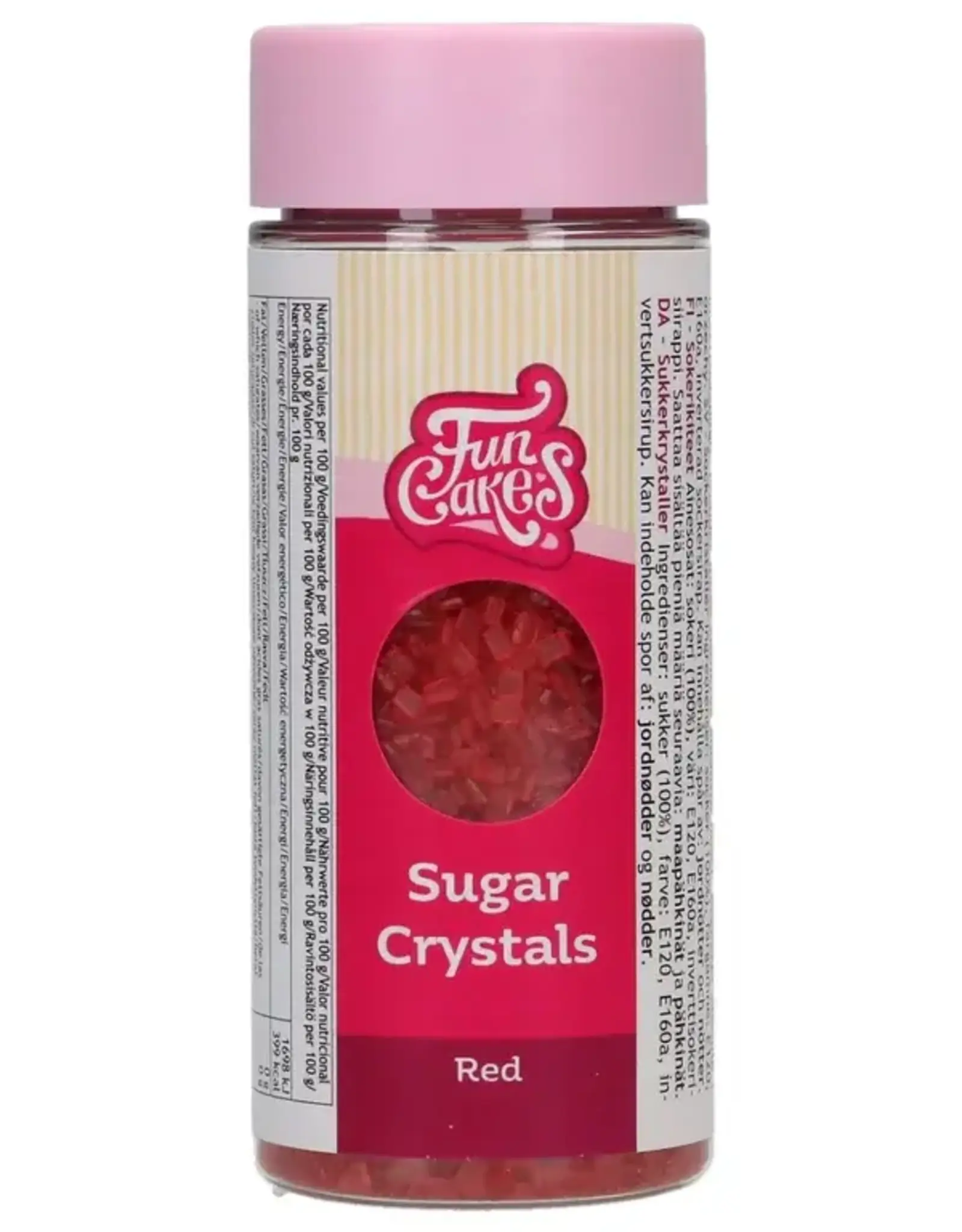 FunCakes FunCakes Suikerkristallen Rood 80 g