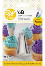 Wilton Wilton Decorating Tip #6B Open Star set/3