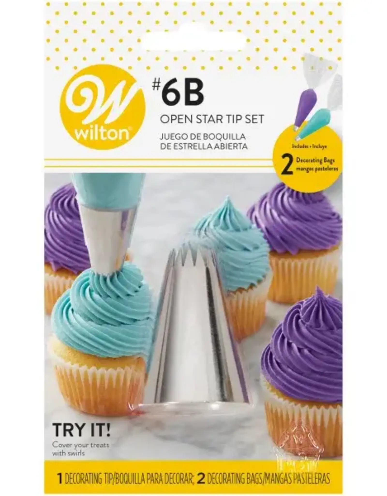 Wilton Wilton Decorating Tip #6B Open Star set/3