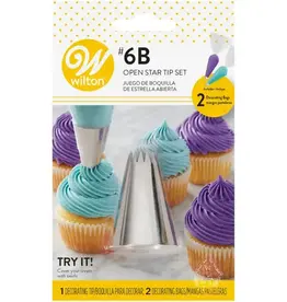 Wilton Wilton Decorating Tip #6B Open Star set/3