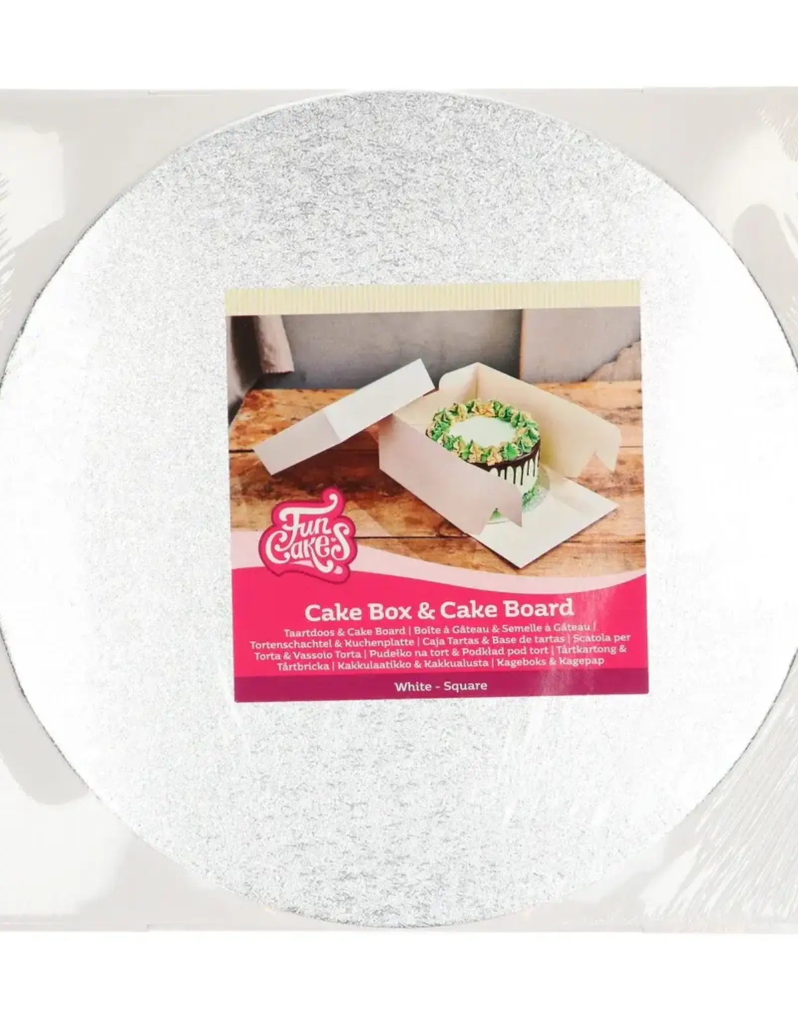 FunCakes FunCakes Taartdoos & Rond Cake Board (3mm) 30x30x15cm