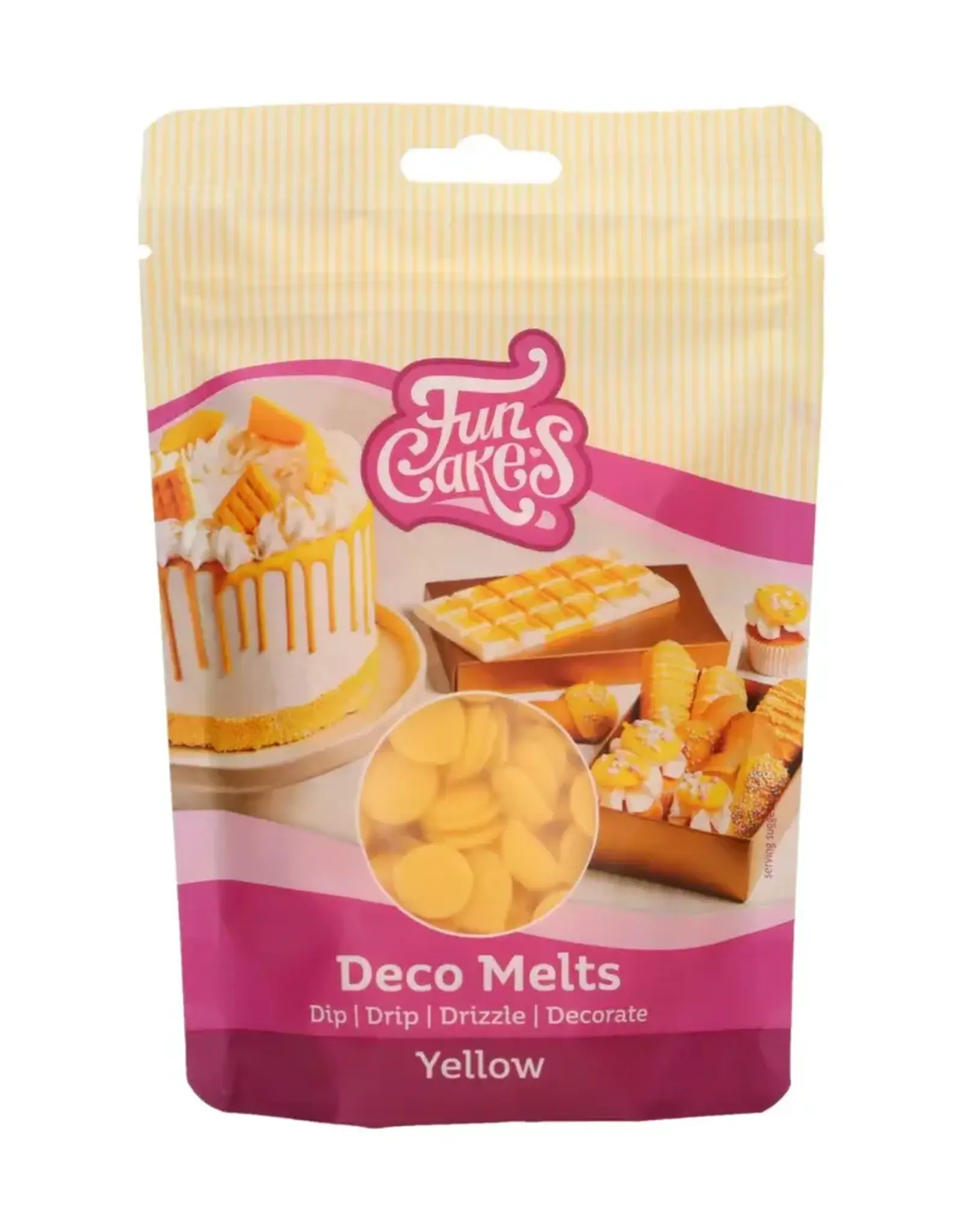 FunCakes FunCakes Deco Melts -Geel- 250g