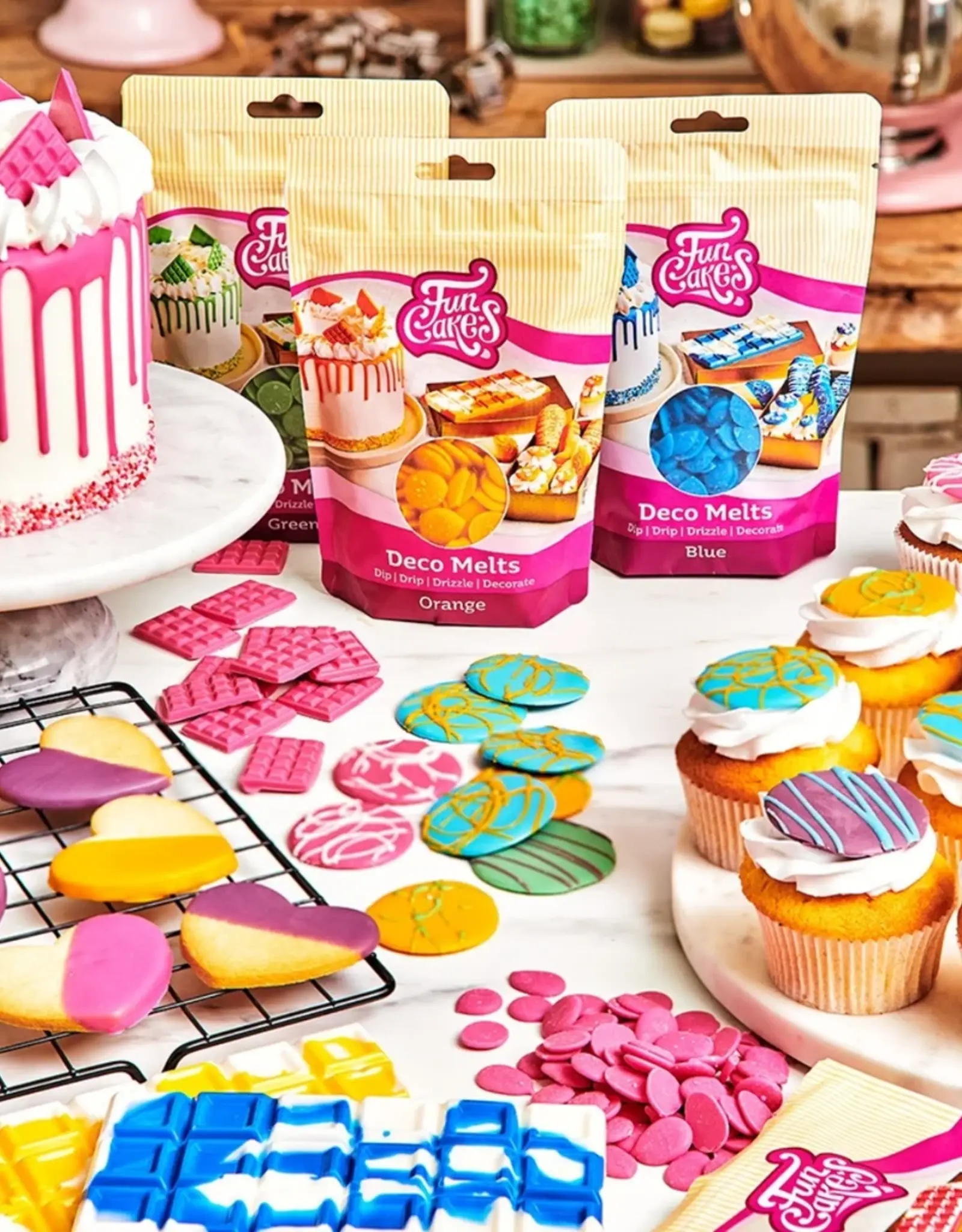 FunCakes FunCakes Deco Melts -Geel- 250g
