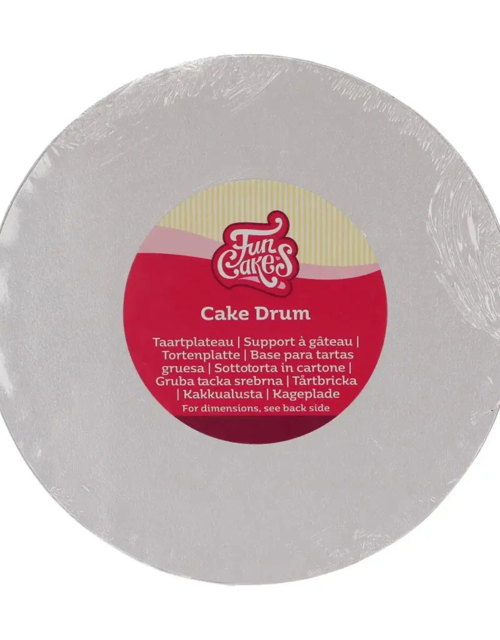 FunCakes Cake Drum Rond Ø 20 cm Wit