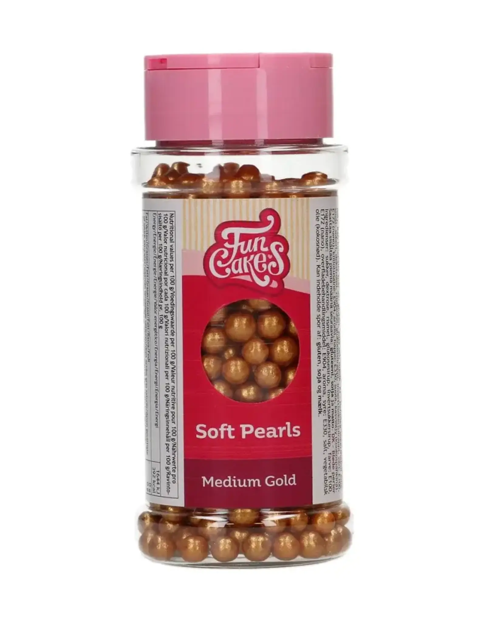 FunCakes FunCakes Zachte Parels Medium Goud 60 g