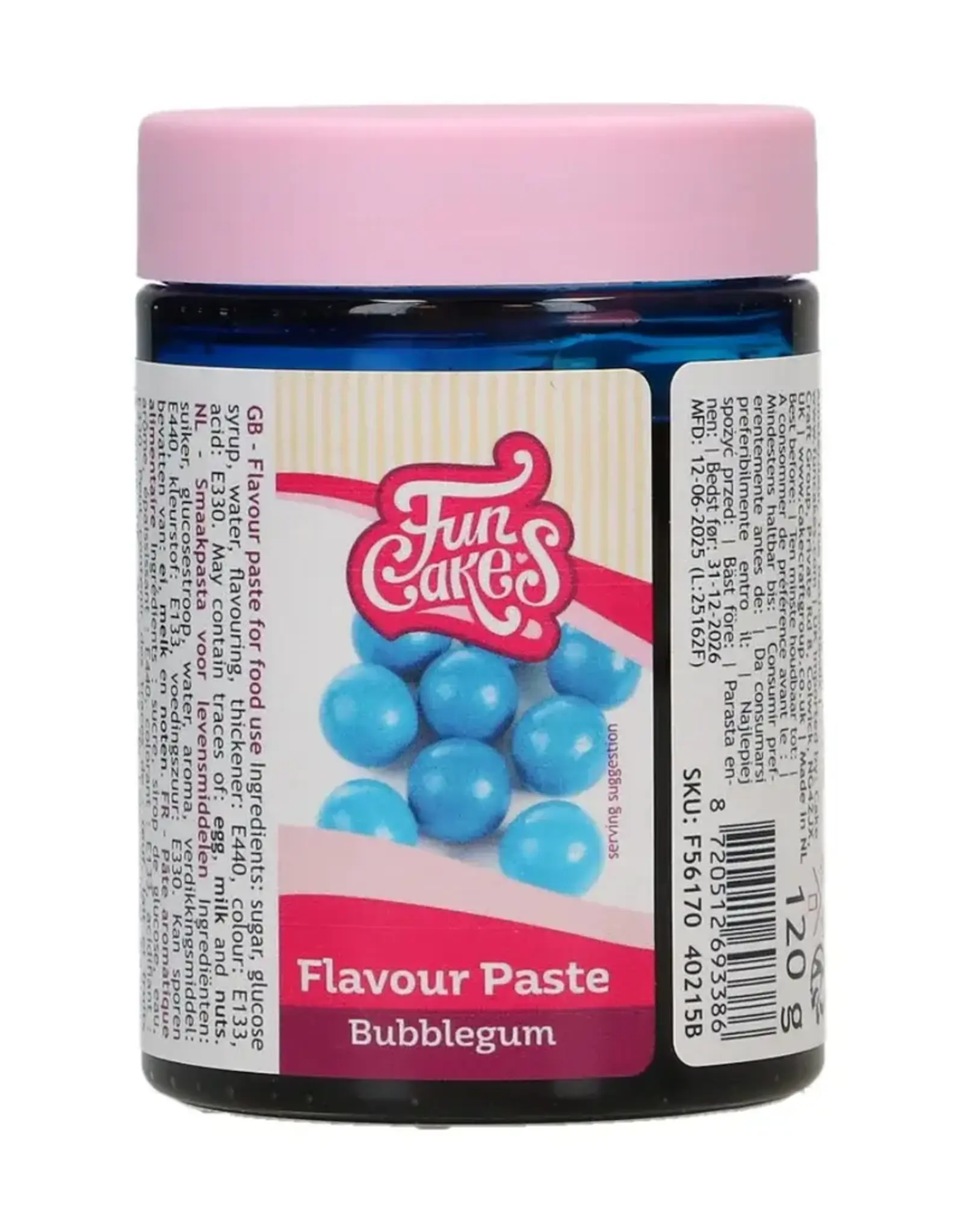 FunCakes FunCakes Smaakpasta Bubble Gum 120 g