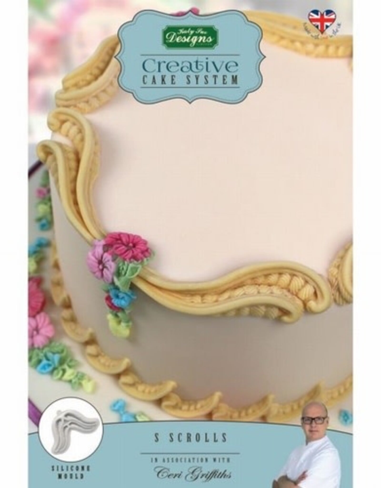 Katy Sue Designs Katy Sue Mould Cake System S Scrolls