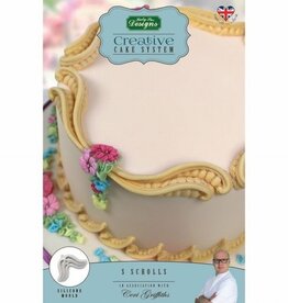 Katy Sue Designs Katy Sue Mould Cake System S Scrolls