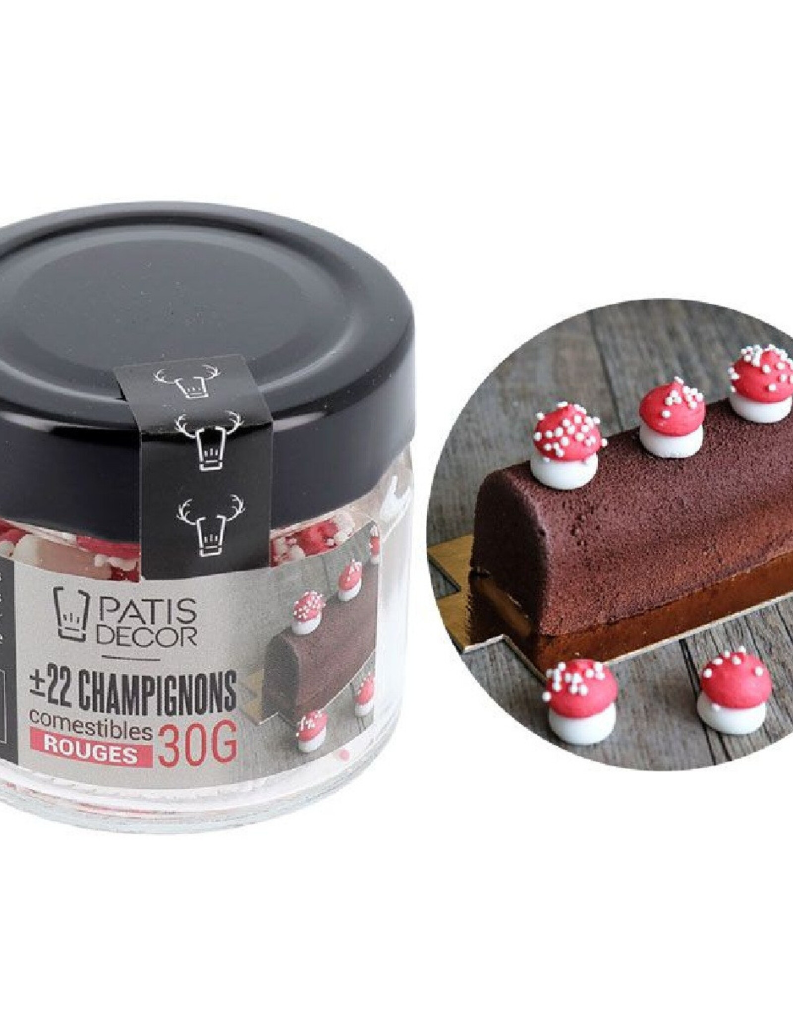 Overig Patis Decor Suikerdecoratie Paddenstoel Rood