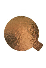 BNC Taartkarton Goud/Zwart met lip Ø8cm pk/25