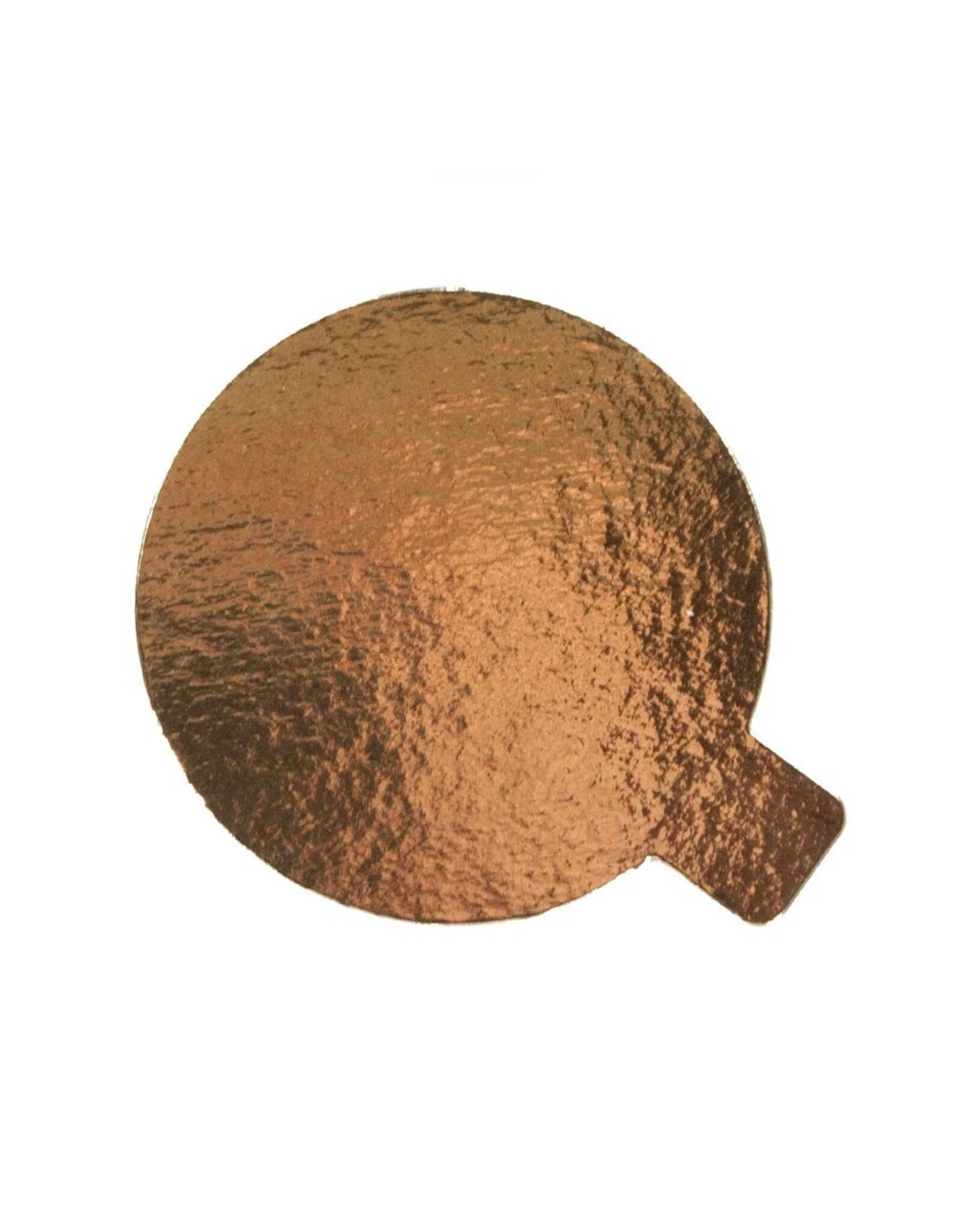 BNC Taartkarton Goud/Zwart met lip Ø8cm pk/25