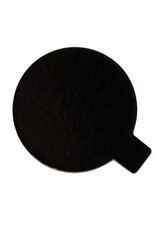 BNC Taartkarton Goud/Zwart met lip Ø8cm pk/25