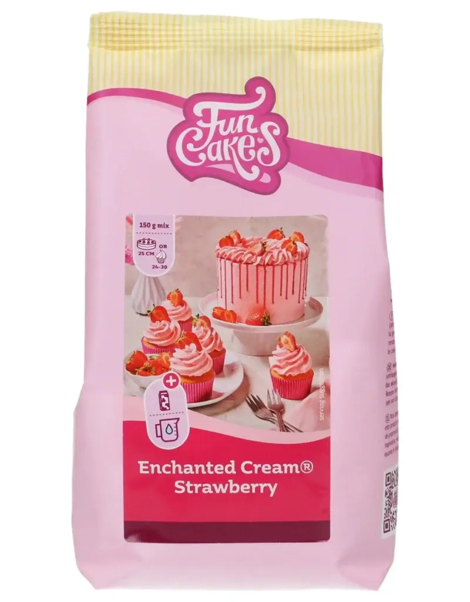 FunCakes unCakes Mix voor Enchanted Cream® Aardbei 450g