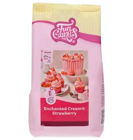 FunCakes FunCakes Mix voor Enchanted Cream® Aardbei 450g