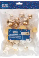 Simply Making Simply Making Decoratieve Ballenset Citroen Ombre & Goud pk/32