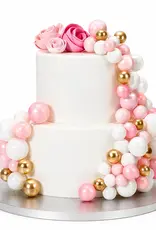 Simply Making Simply Making Decoratieve Ballenset Roze Ombre & Goud pk/32