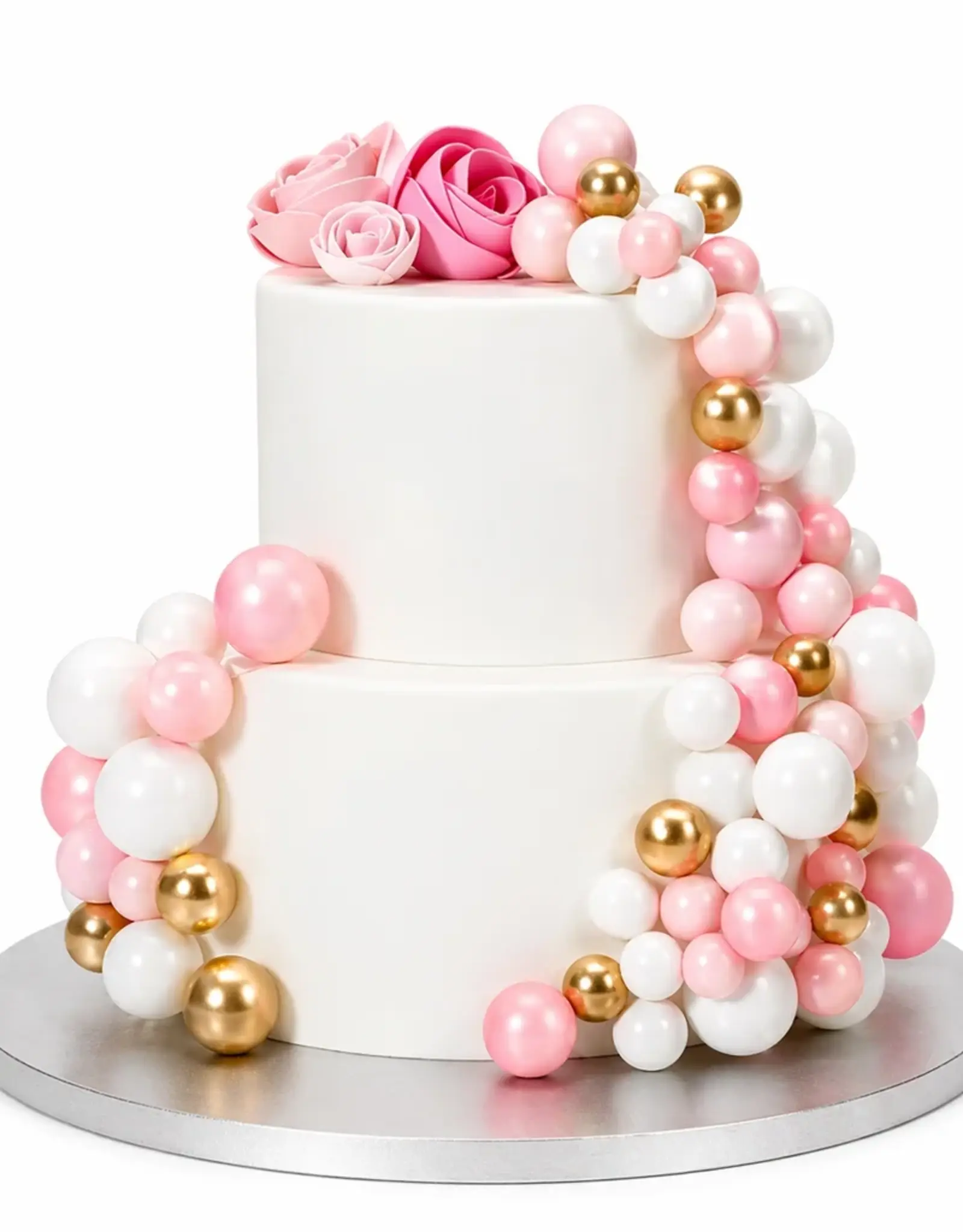Simply Making Simply Making Decoratieve Ballenset Roze Ombre & Goud pk/32