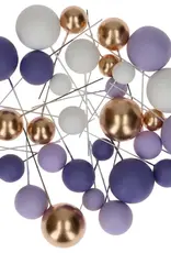 Simply Making Simply Making Decoratieve Ballenset Paars Ombre & Goud pk/32