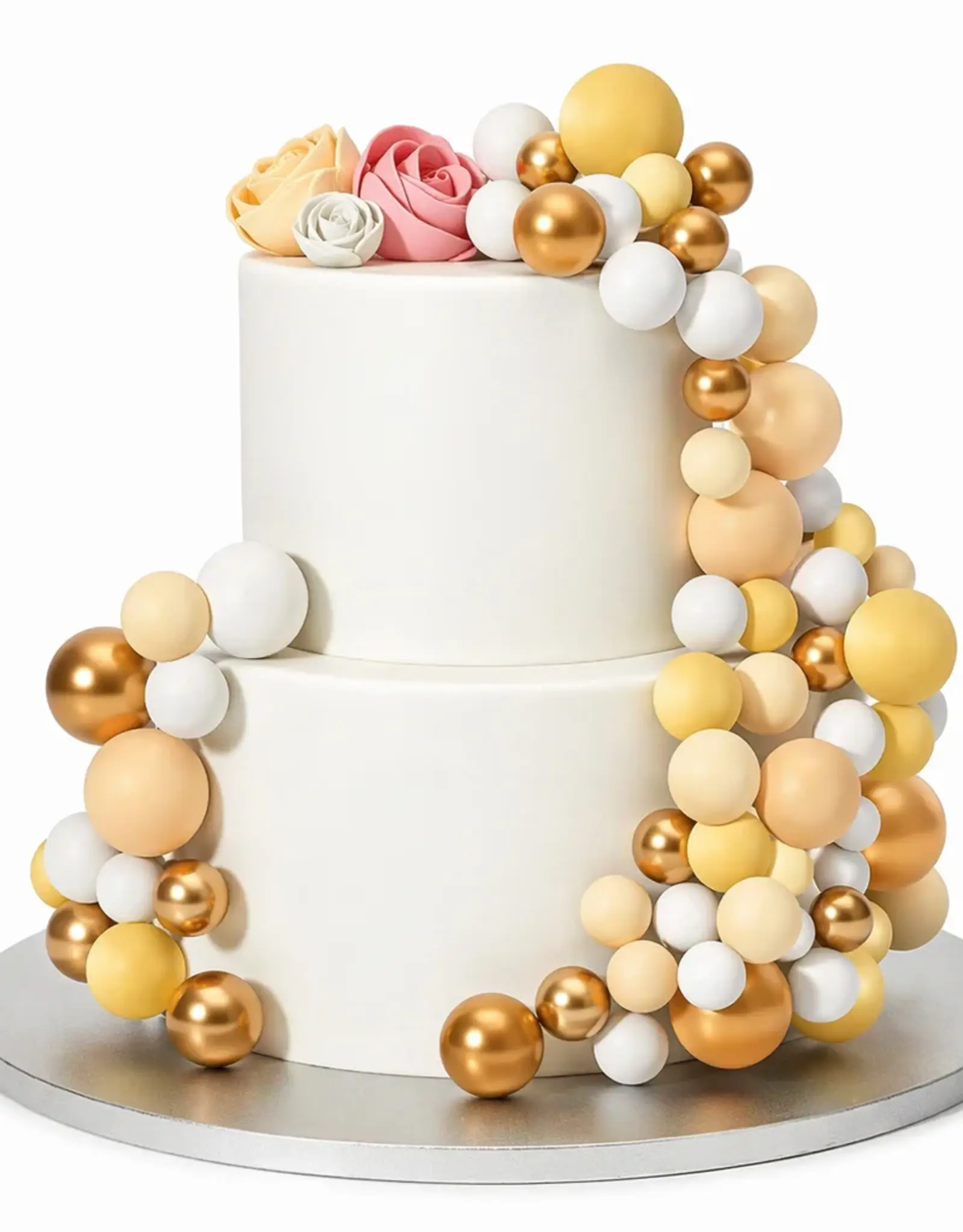 Simply Making Simply Making Decoratieve Ballenset Citroen Ombre & Goud pk/32