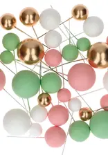 Simply Making Simply Making Decoratieve Ballenset Pastel Roze Groen & Goud pk/32