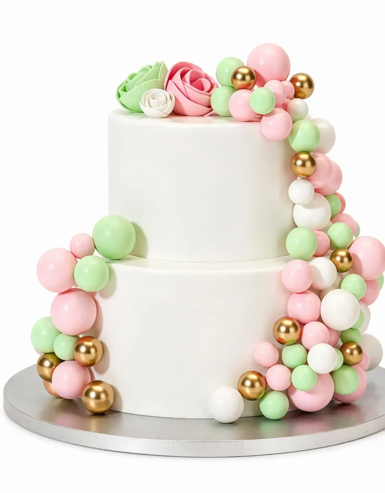 Simply Making Simply Making Decoratieve Ballenset Pastel Roze Groen & Goud pk/32