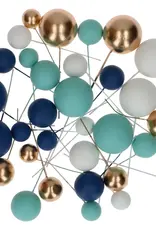 Simply Making Simply Making Decoratieve Ballenset Blauw Ombre & Goud pk/32