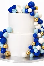 Simply Making Simply Making Decoratieve Ballenset Blauw Ombre & Goud pk/32