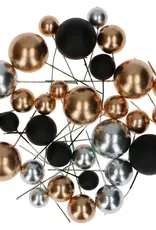 Simply Making Simply Making Decoratieve Ballenset Metallic Goud Zilver & Zwart pk/32