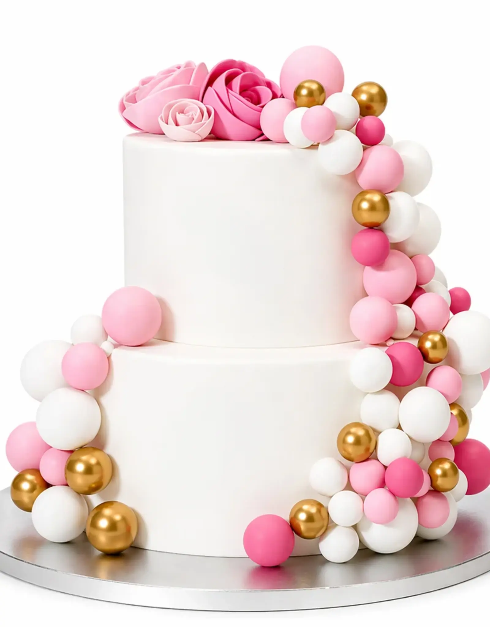Simply Making Simply Making Decoratieve Ballenset Hot Pink Ombre & Goud
