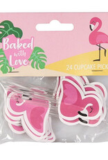 Culpitt Culpitt Flamingo Cupcake Toppers pk/24