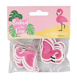 Culpitt Culpitt Flamingo Cupcake Toppers pk/24