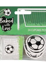 Culpitt Culpitt Voetbal Cupcake Toppers pk/24