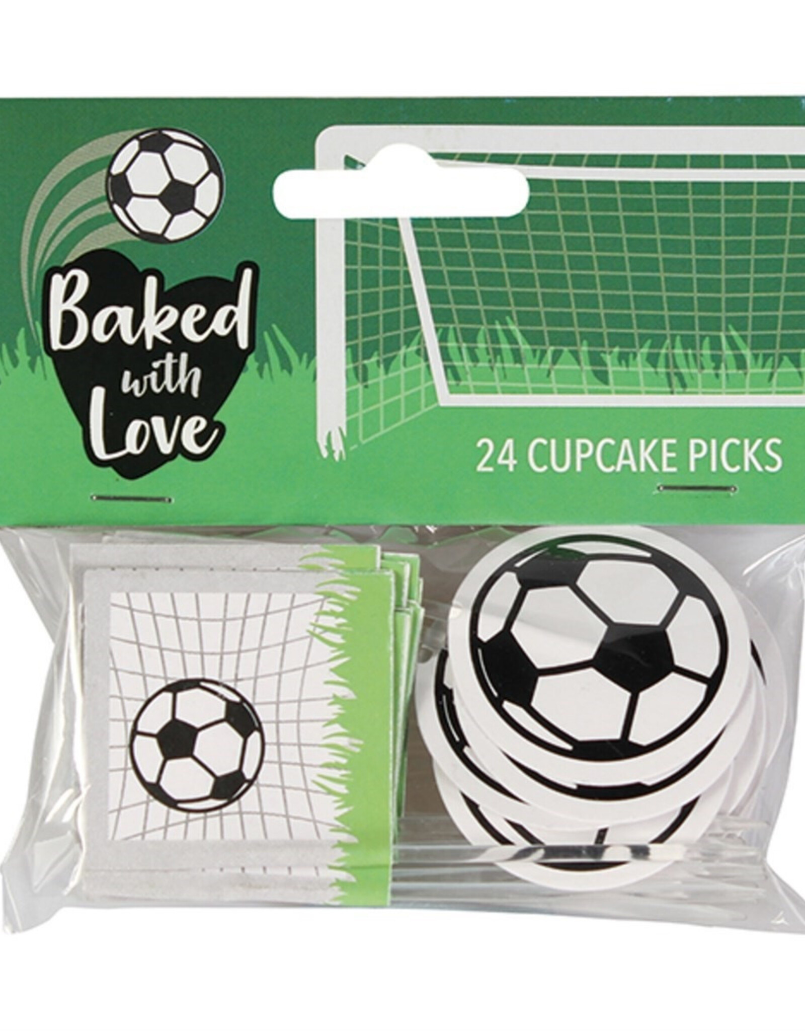 Culpitt Culpitt Voetbal Cupcake Toppers pk/24